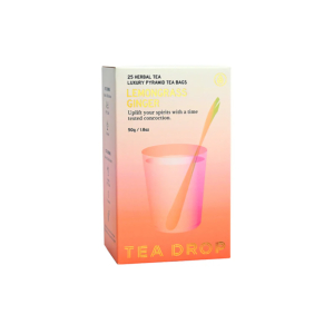 Tea Drop Lemongrass & Ginger Pyramid Tea Bag - Box 25