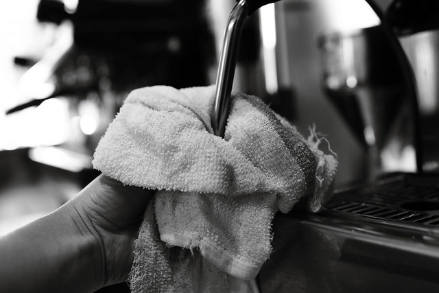 Cleaning steam wand Cleaning steam wand