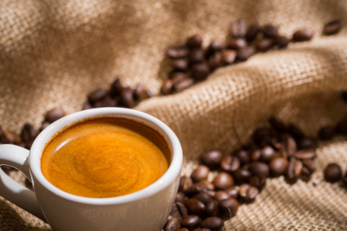 espresso and beans